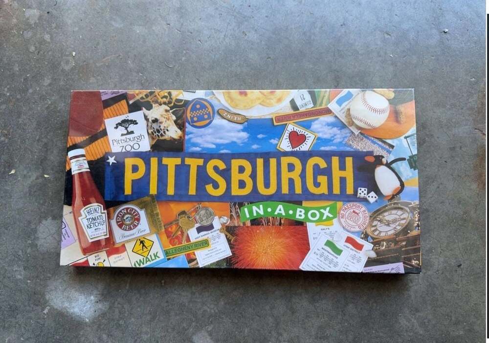 NIB Pittsburgh In-A-Box Board Game by Late for the Sky